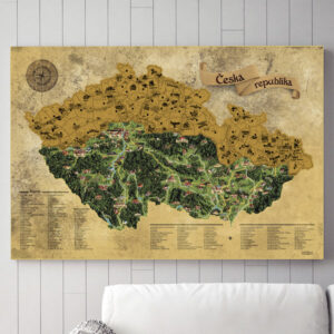 Stieracia mapa Česka Deluxe – tip na darček
