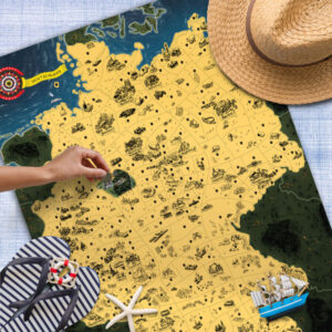 Stieracia mapa Nemecka Deluxe – tip na darček