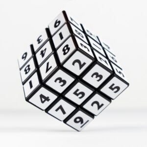 Sudoku kocka - biela – tip na darček