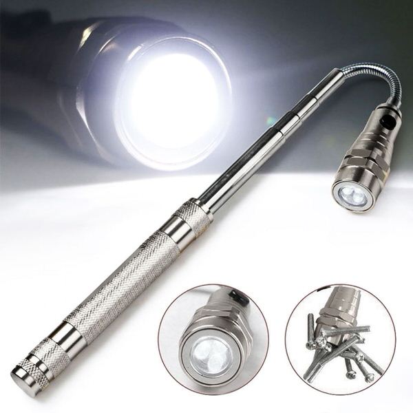 Teleskopická LED baterka s magnetom – tip na darček