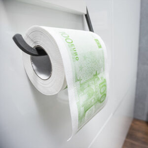 Toaletný papier 100 Eur – tip na darček
